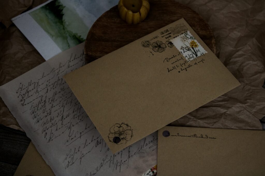 Vintage letters and envelopes